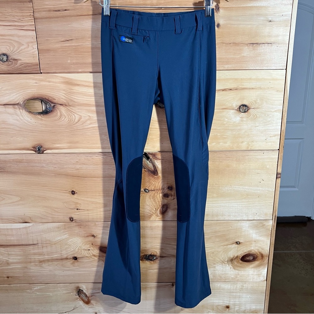 Irideon Women's Blue Riding Breeches Boot Cut Equestrian Activewear Sporty